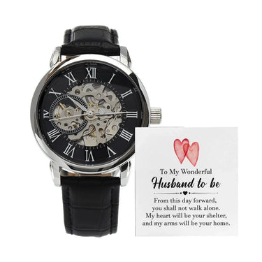 To My Future Husband - Luxury Openwork Watch + MC - Gift Set - SLDDL0037 - Sunshine Letters Co